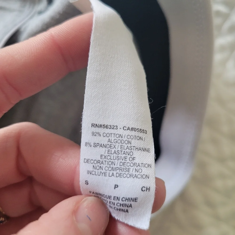 Nike Grey Skinny Leggings S Mid Rise Cotton Stretch Swoosh Athletic Pants